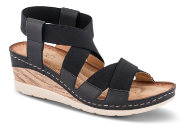B&CO Damesandal med hæl Sort 4214104210