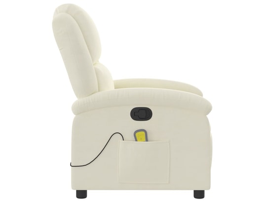 VIDAXL - Fauteuil de massage inclinable - crème