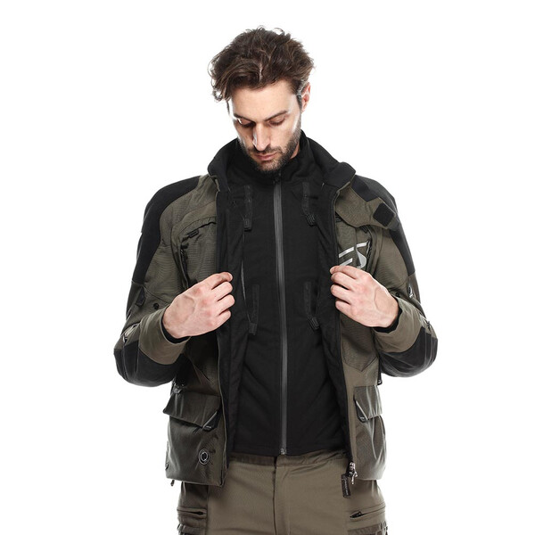 Dainese - Veste Springbok 3L Absoluteshell™ Kaki / Noir / Blanc