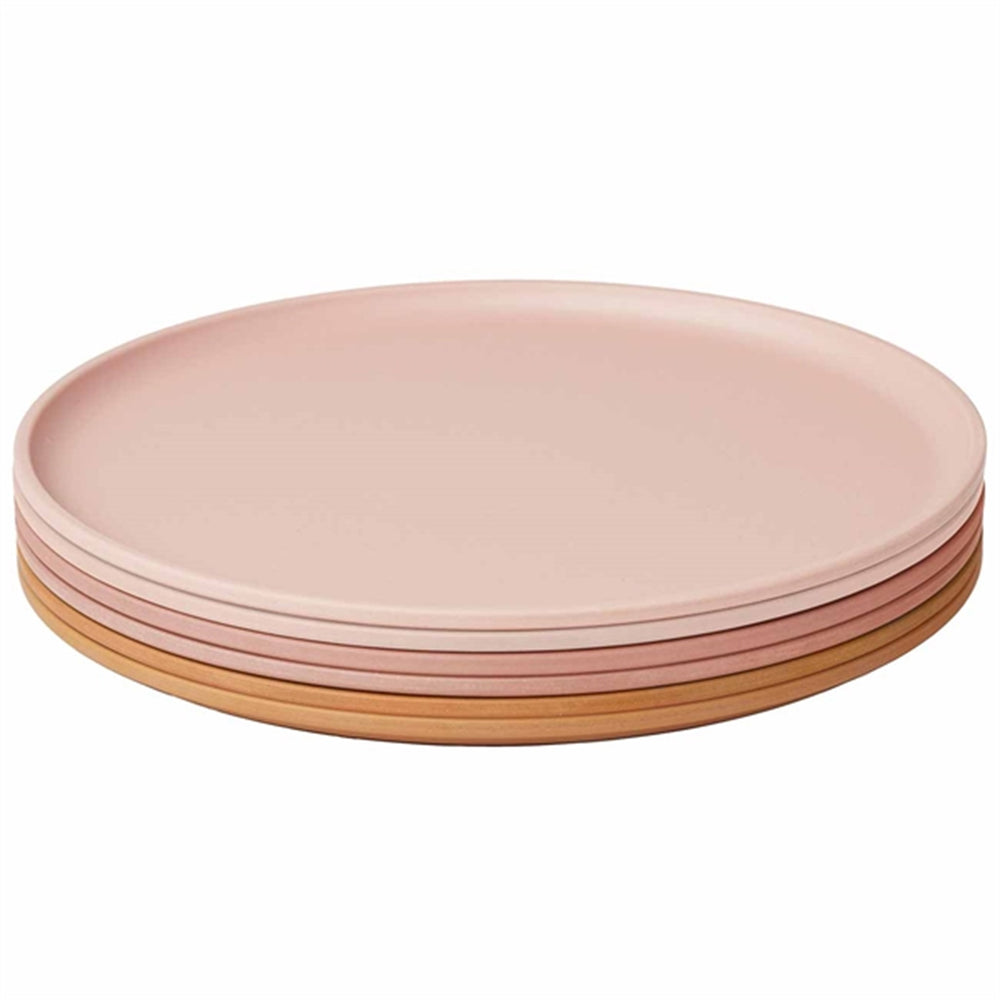Logan Tallerken 6-pak Rose Multi Mix - LieWood