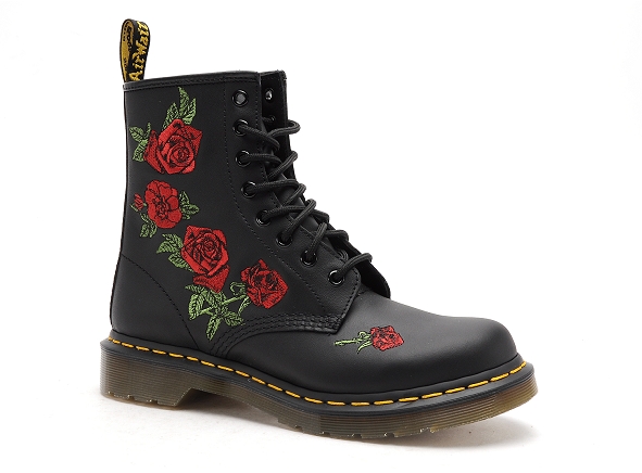 Dr martens boots bottine plates femme 1460 vonda noir