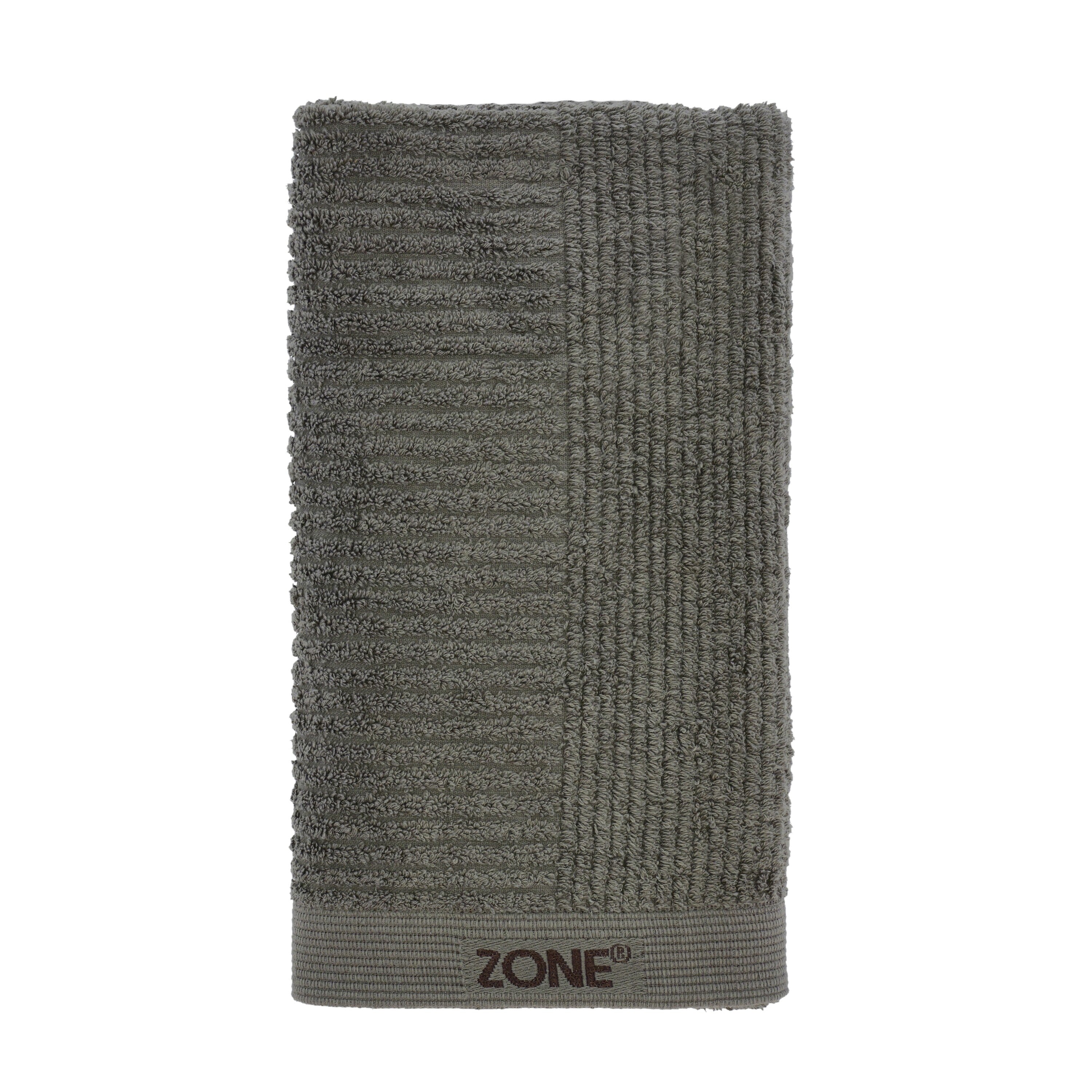 Zone Denmark Classic Handdoek 50 x 100 cm - Olijfgroen