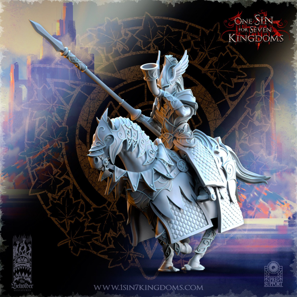 The Beholder Miniatures - Elfes - 6 Chevaliers d'Ashur