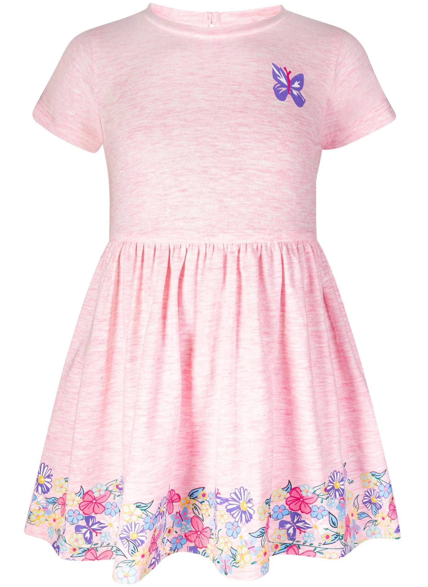 Kurzarm-Kleid SPRING PASTEL in rose