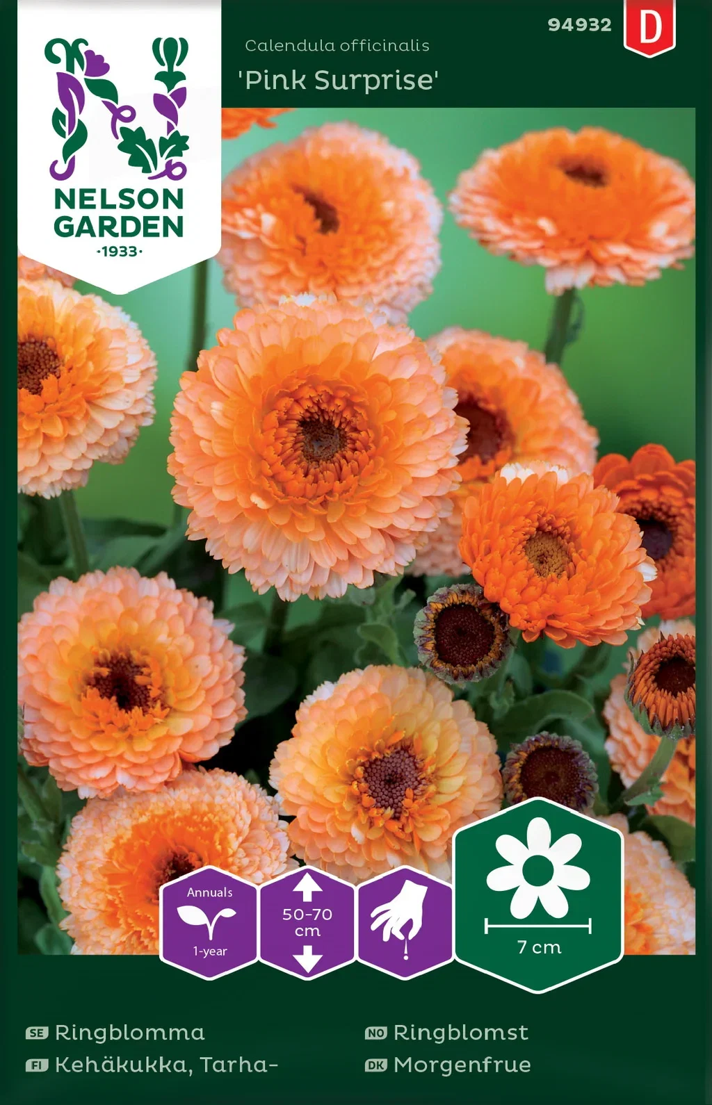 Calendula officinalis 'Pink Surprise' Ringblomst 'Pink Surprise'