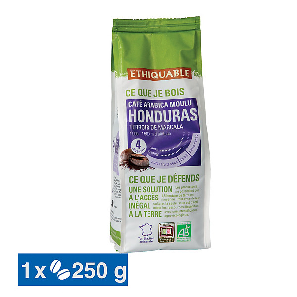 Café moulu Ethiquable Honduras, 250G