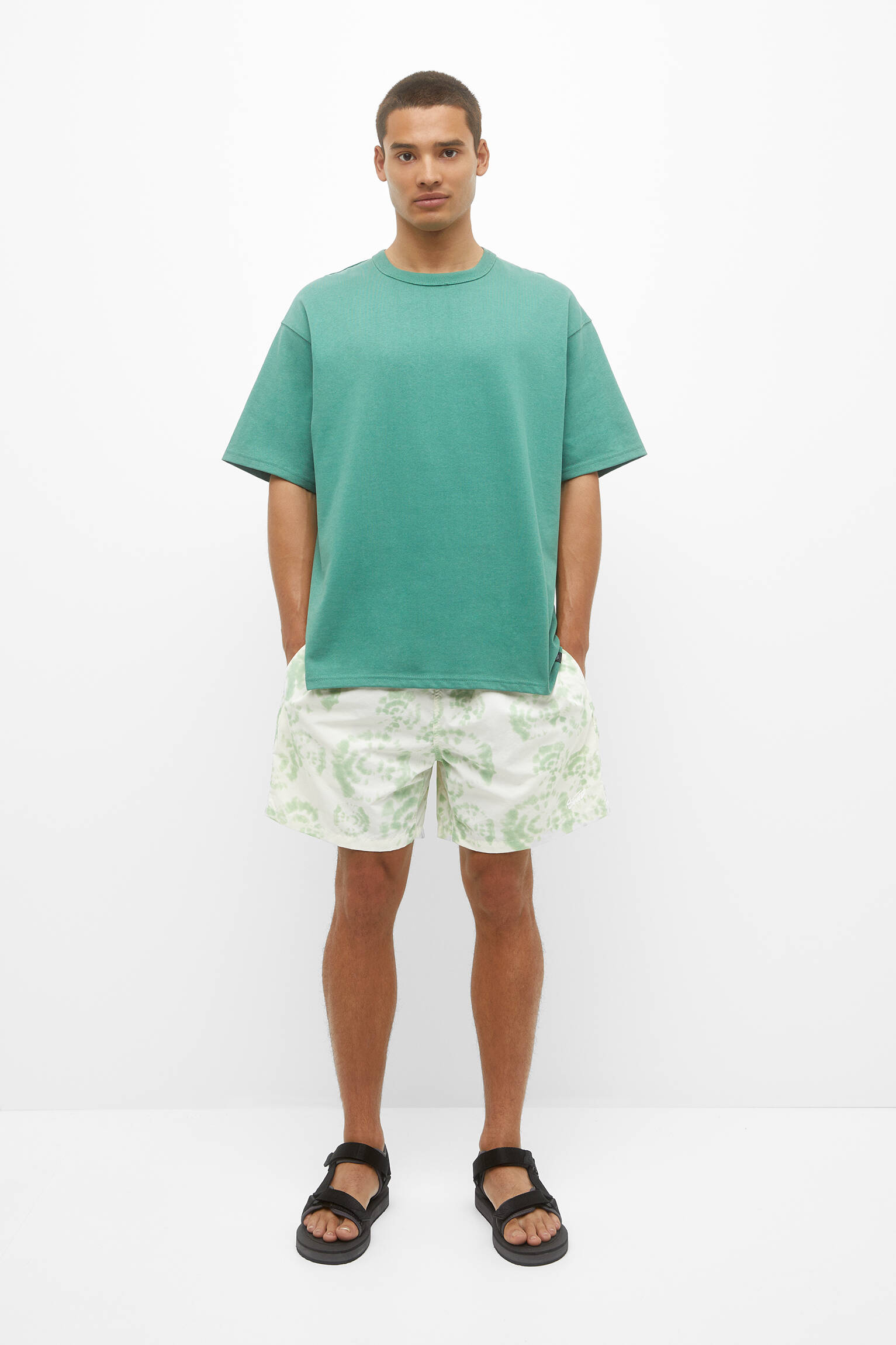 Maiô com estampa tie-dye - verde menta