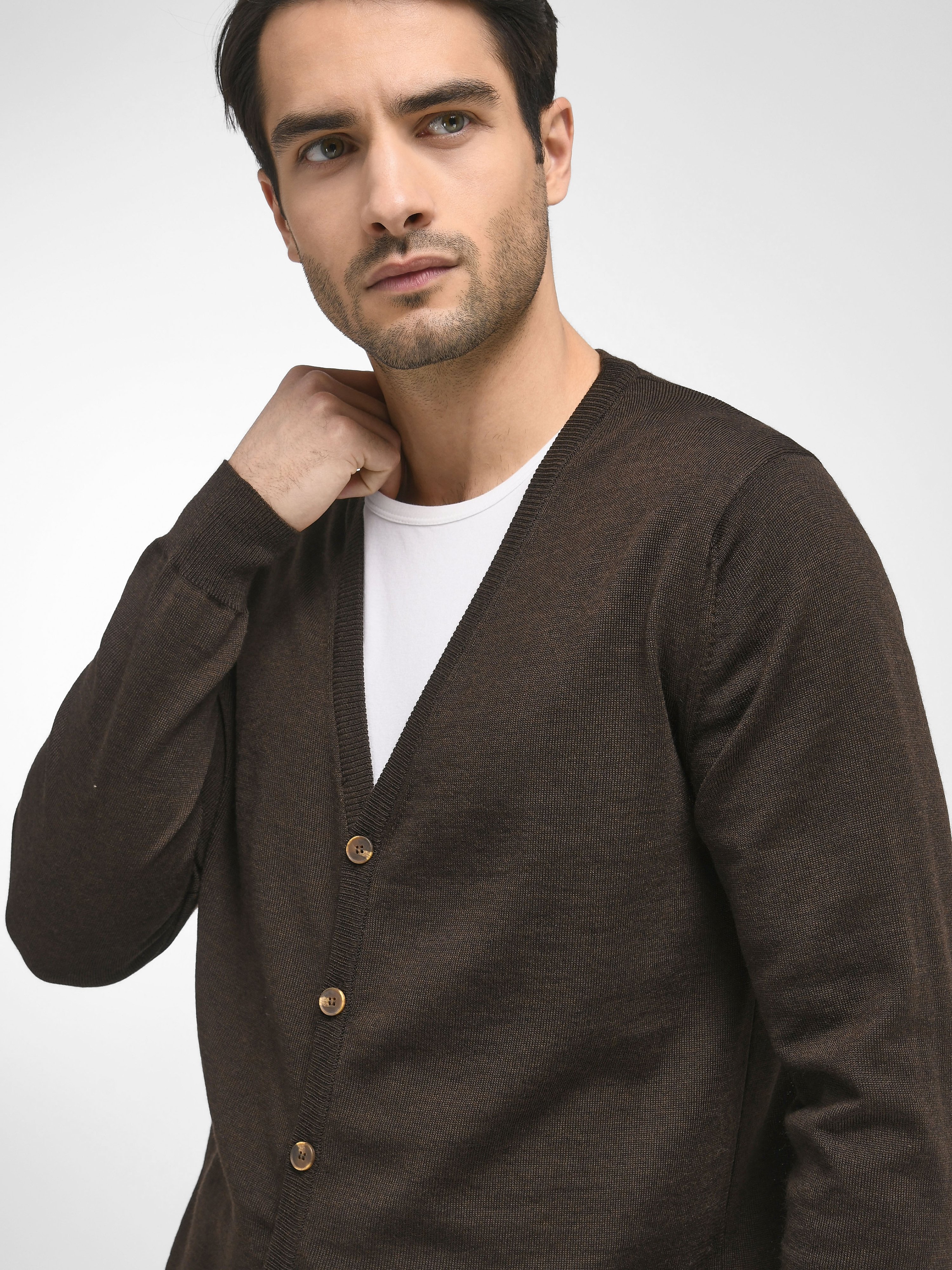 Strickjacke aus 100% Schurrwolle