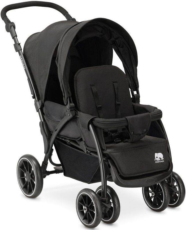 Deryan Luxe Elena Dubbele buggy- duo buggy – tandem buggy – Compact en lichtgewicht