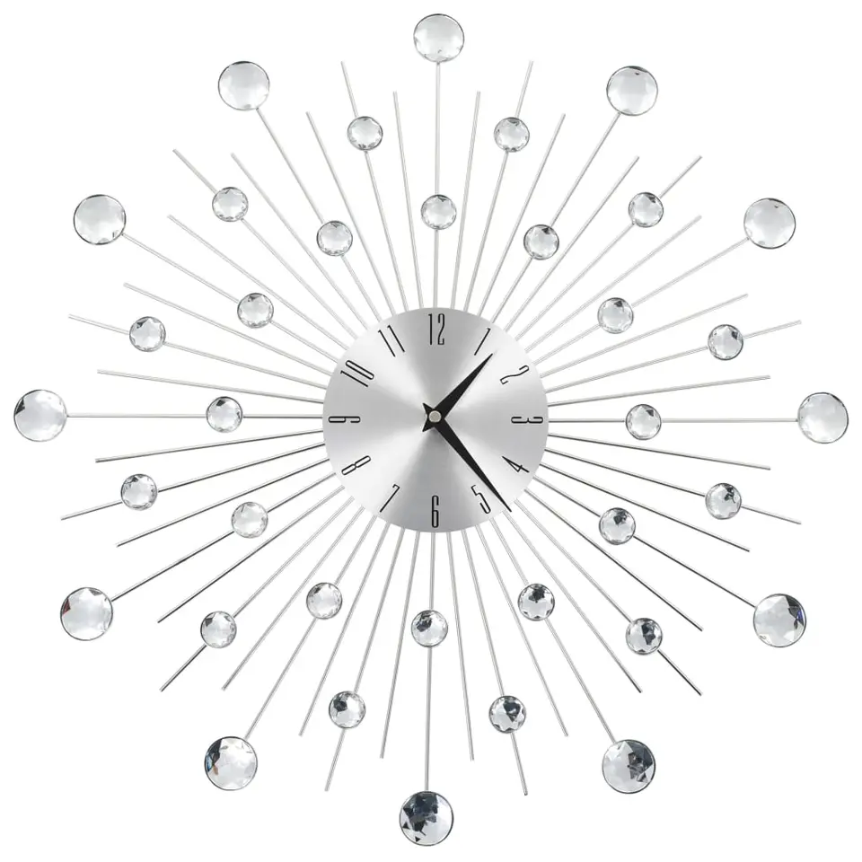 vidaXL - Wandklok - Zilver - Aluminium