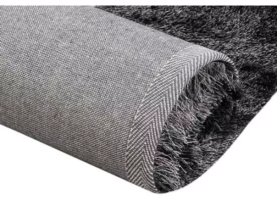 Tapis shaggy à poils longs ultra doux - 200 x 290 cm - Anthracite - DOLCE