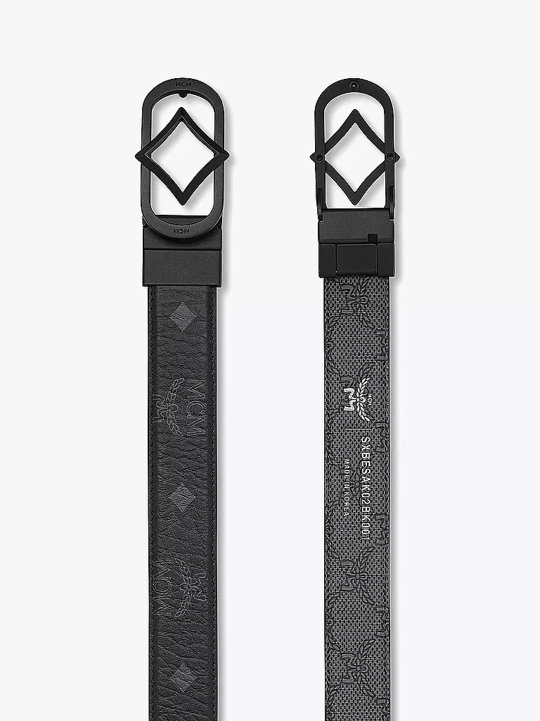 MCM Ledergürtel - Wendegürtel VISETOS schwarz