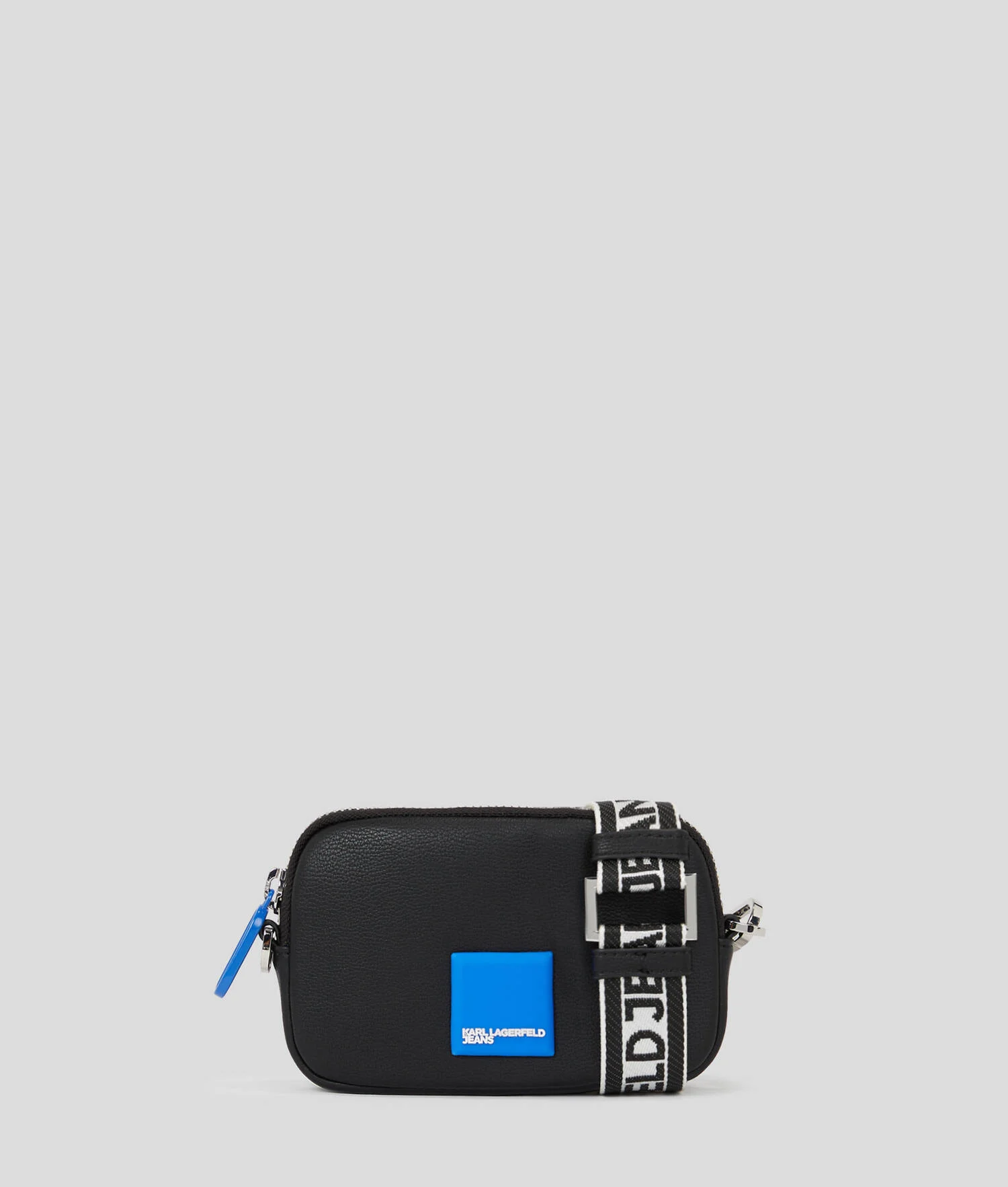 MINI SAC BANDOULIÈRE AVEC LOGO KLJ ENCADRÉ - Noir