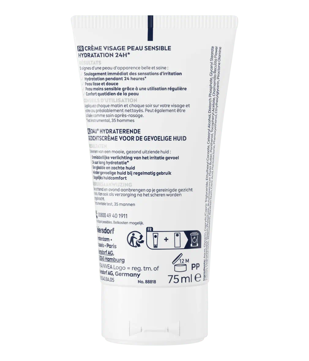 CRÈME VISAGE HYDRATANTE 24H PEAU SENSIBLE