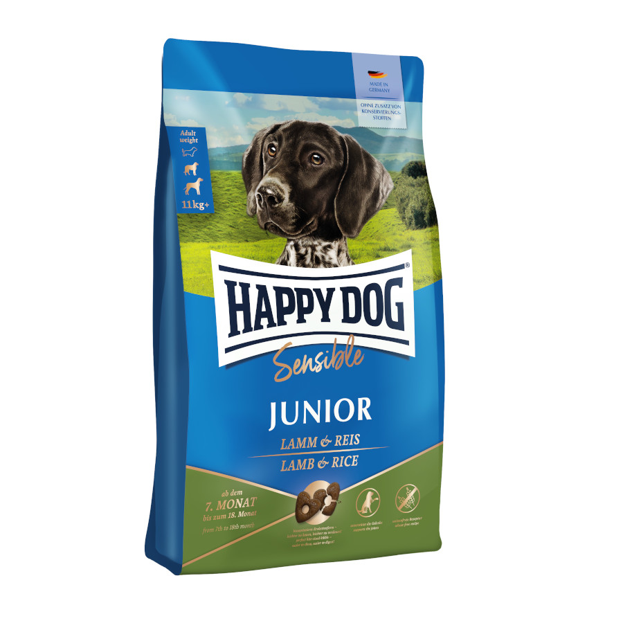 Ração para cães Happy Dog Junior com cordeiro e arroz