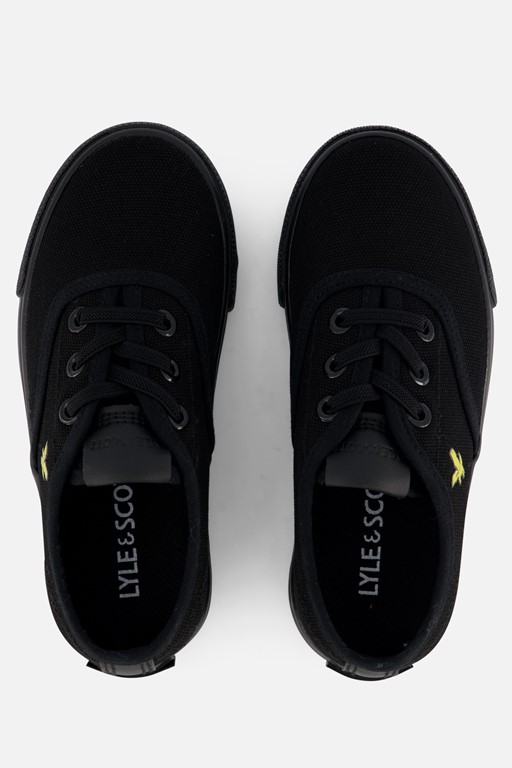 Lyle & Scott Wick Sneakers zwart Canvas