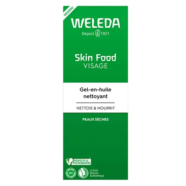 Gel de limpeza em óleo orgânico Weleda Skin Food 75ml