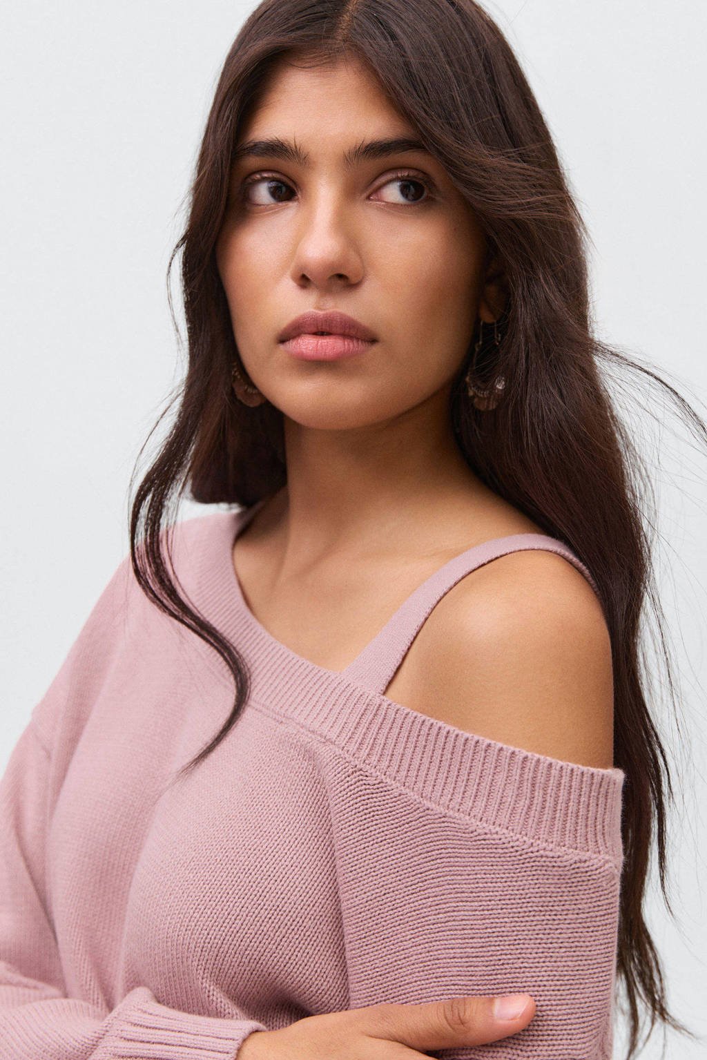 MANGO TEEN trui roze fijn gebreid