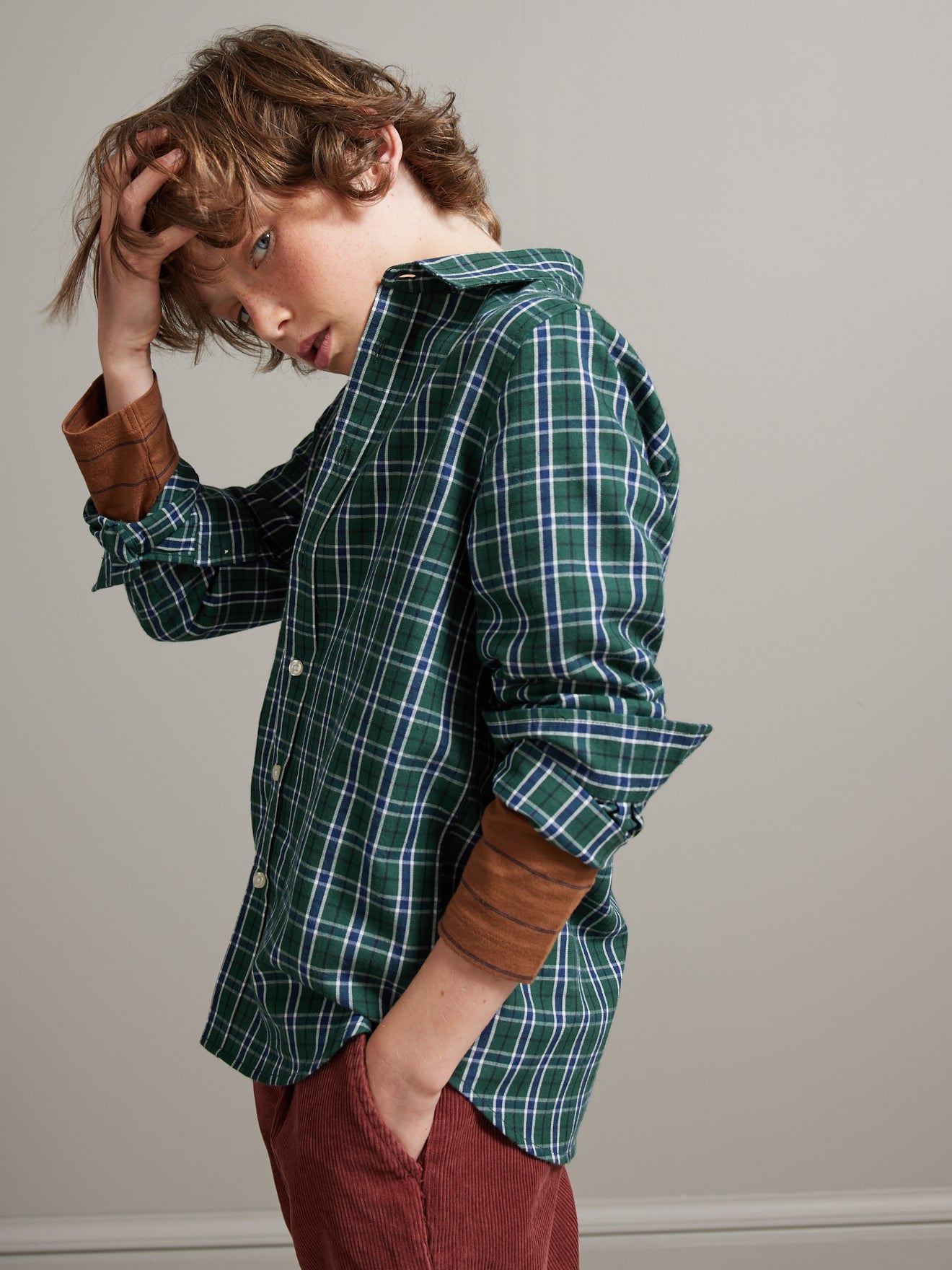 Chemise Garçon à carreaux
