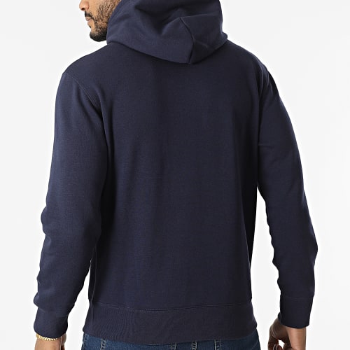 Sweat Capuche 217064 Bleu Marine