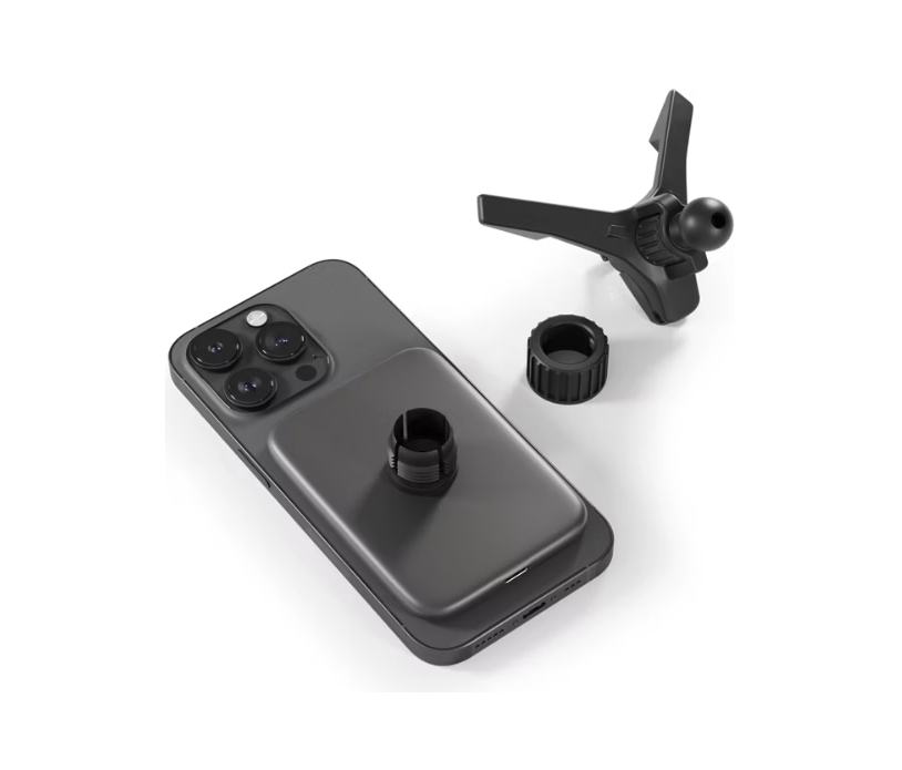 (15W) MagSafe Auto KFZ Halterung für Lüftungsgitter Qi2 Wireless Fast Charging Ladestation (9915101300252) - Schwarz