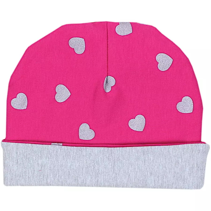 TupTam Unisex Kinder Beanie Mütze Schlauchschal Set graupink