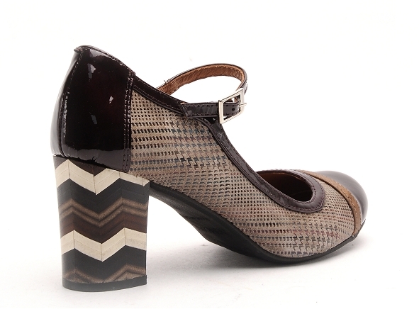 Nemonic escarpins femme 1790 zig zag talon fin multicolore