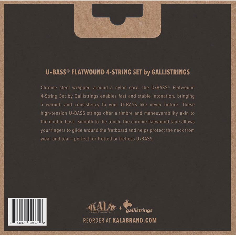 Galli Strings KA-BASS-4FW flatwound snarenset voor bas ukelele