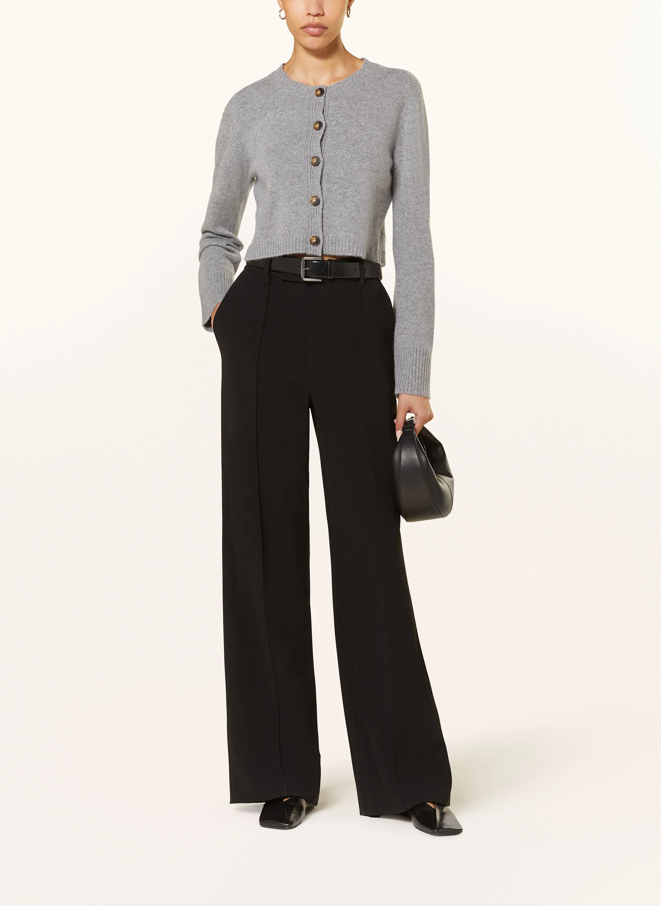 LOULOU STUDIO Cropped-Strickjacke ZEPHIR aus Cashmere