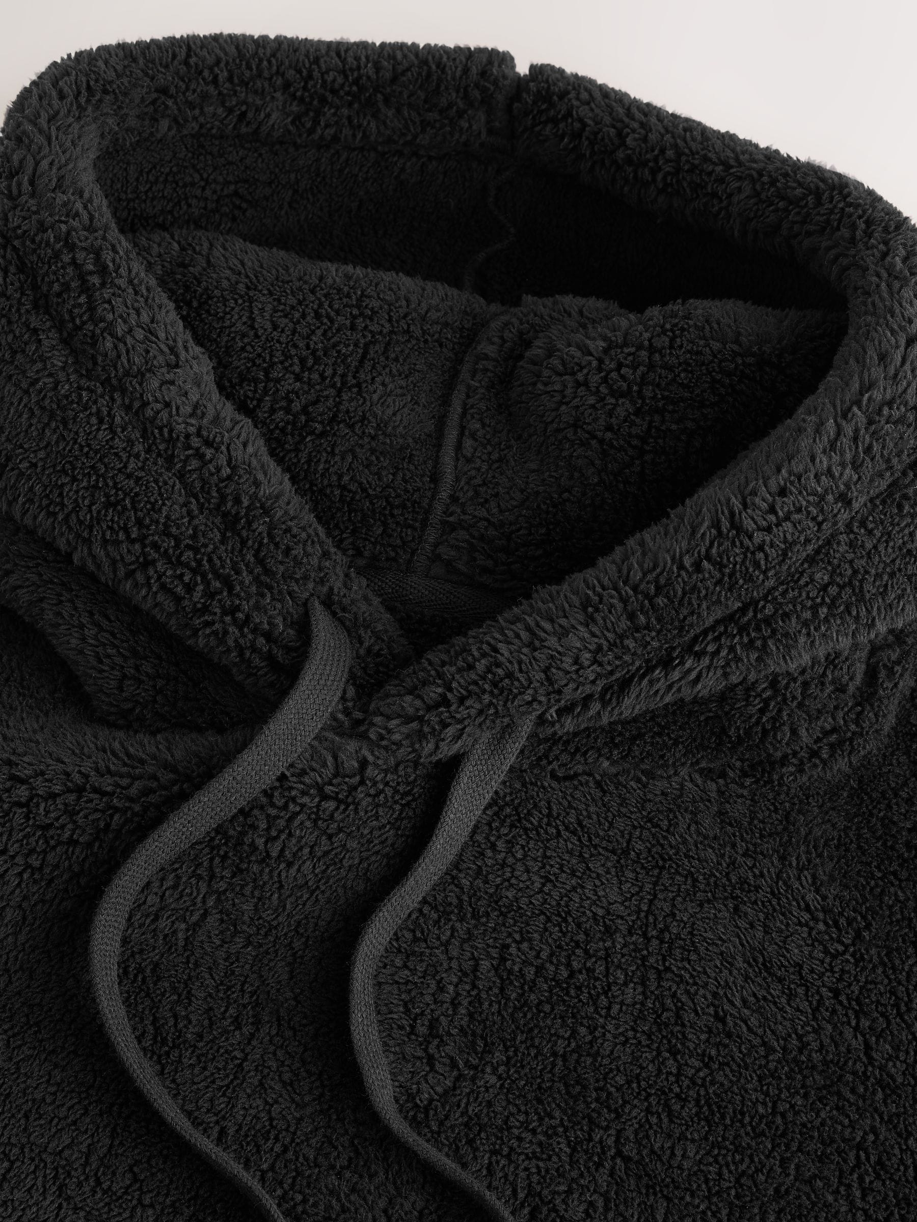 Black Chamonix Pattern - Pullover hoodie van borg