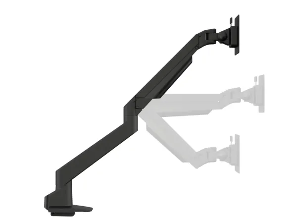 Multibrackets M VESA Gas Lift Arm Single HD - Monteringssæt (drejelig arm, klemme til montering på skrivebord) - for fladt panel - aluminium - sort - skærmstørrelse: 15