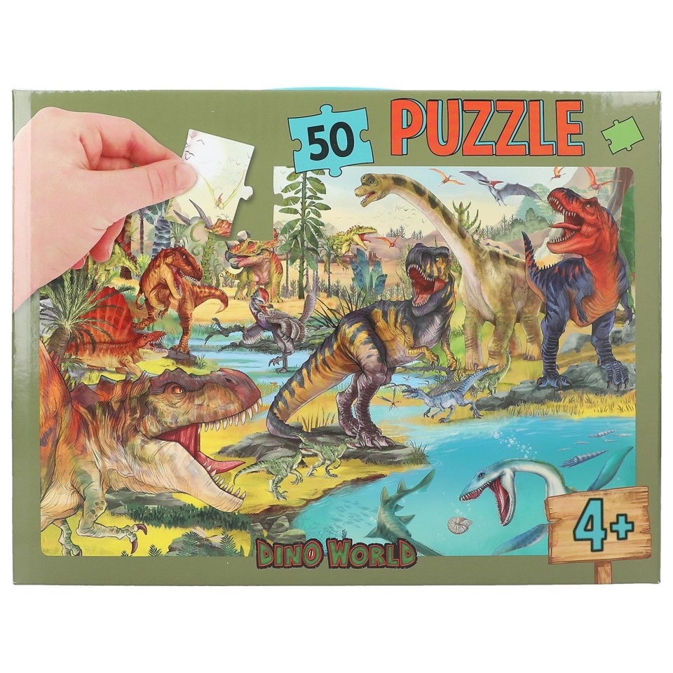 Dino World - Puslespil 50 brikker