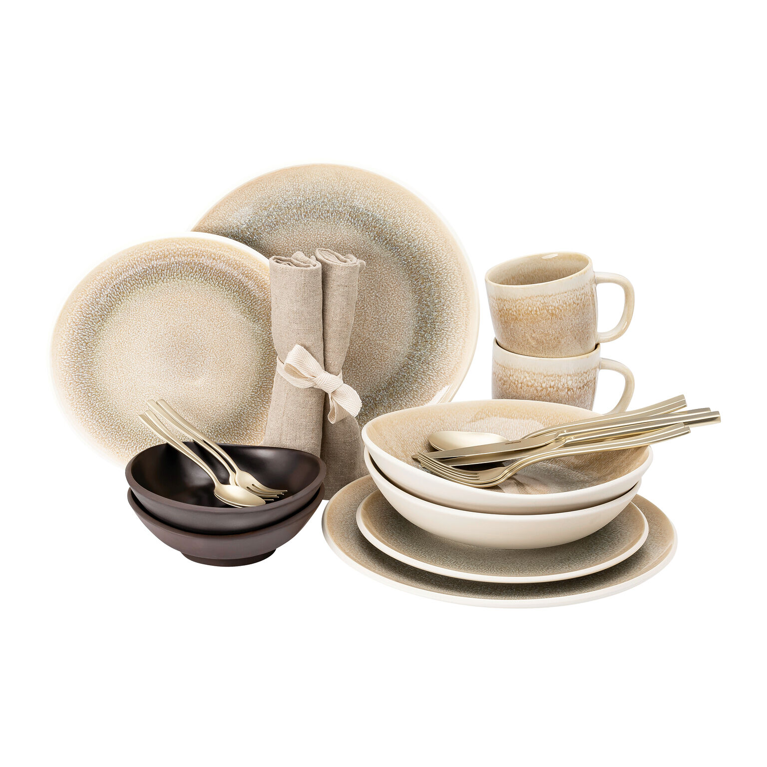 Junto Dune/Slate Grey Set 22-tlg./Mug