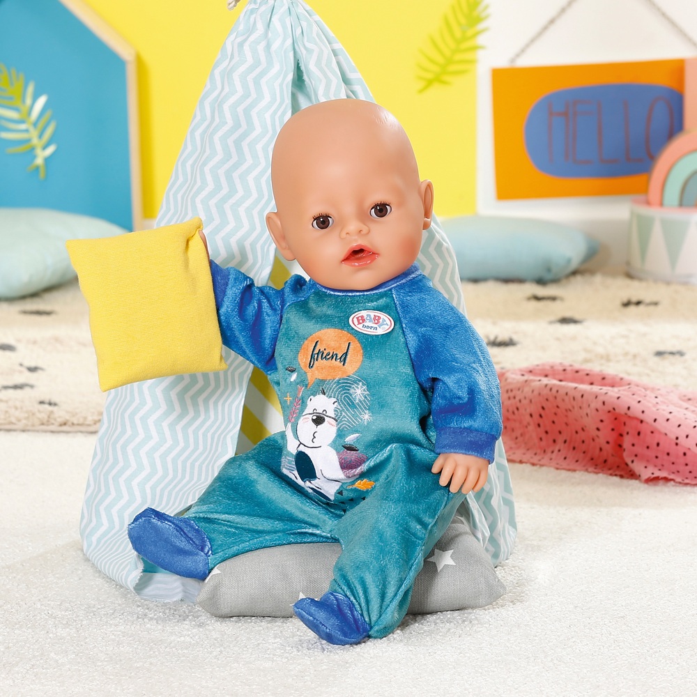 BABY born Strampler Blau 43 cm