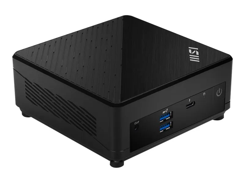 MSI Cubi 5 12M 002EU - Mini PC Core i5 1235U / op til 4.4 GHz - RAM 8 GB - SSD 512 GB - NVMe - Intel Iris Xe Graphics - IEEE 802.11ax (Wi-Fi 6E), Bluetooth 5.3, Gigabit Ethernet, 2.5 Gigabit Ethernet - Win 11 Pro - skærm: ingen - sort