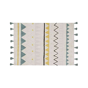 Teppich Azteca Natural-Vintage Blue