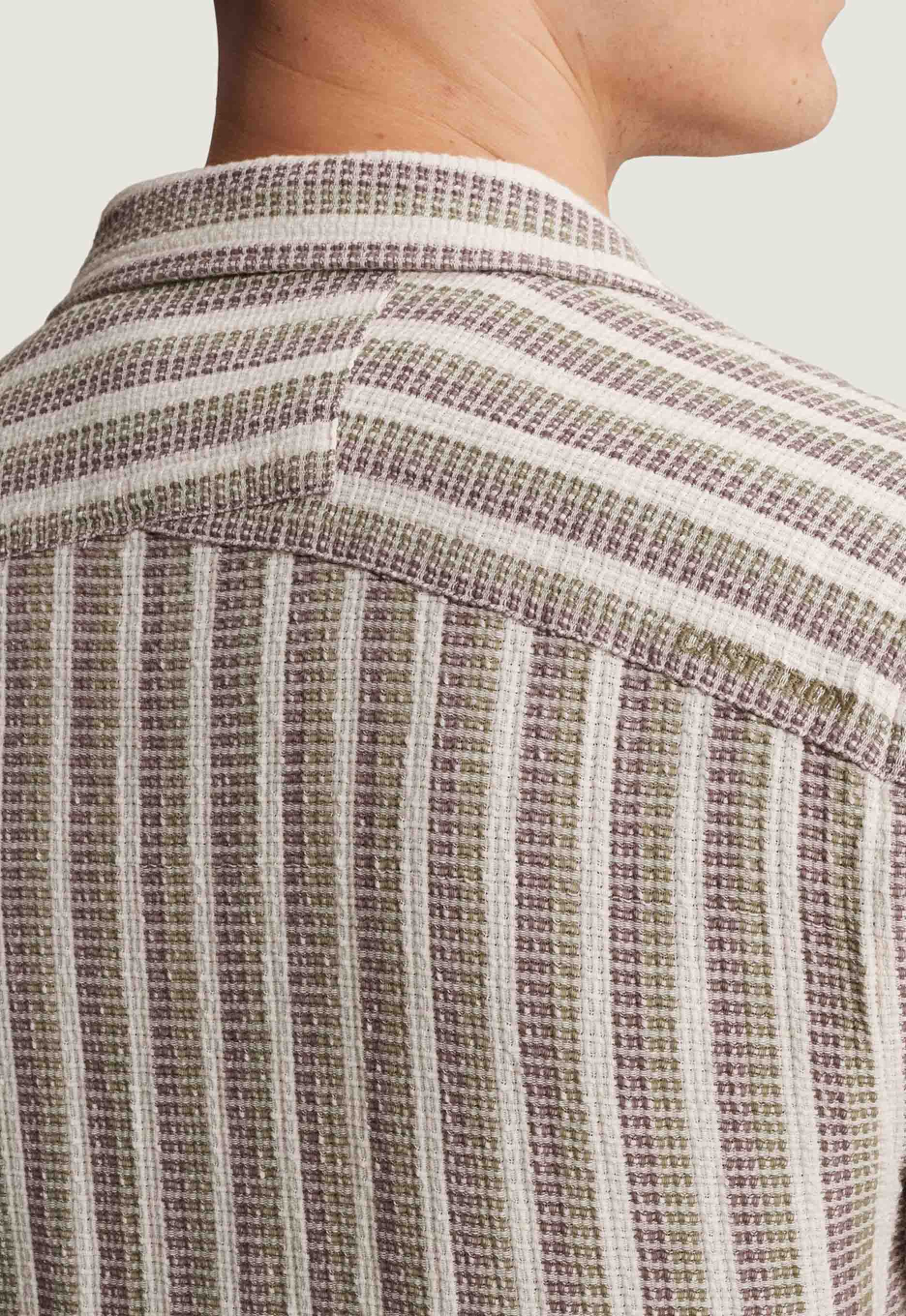 Cast Iron Stripe Mesh Overhemd