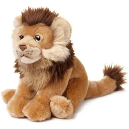 WWF Plüsch Löwe, realistisch gestaltetes Plüschtier, ca. 23 cm
