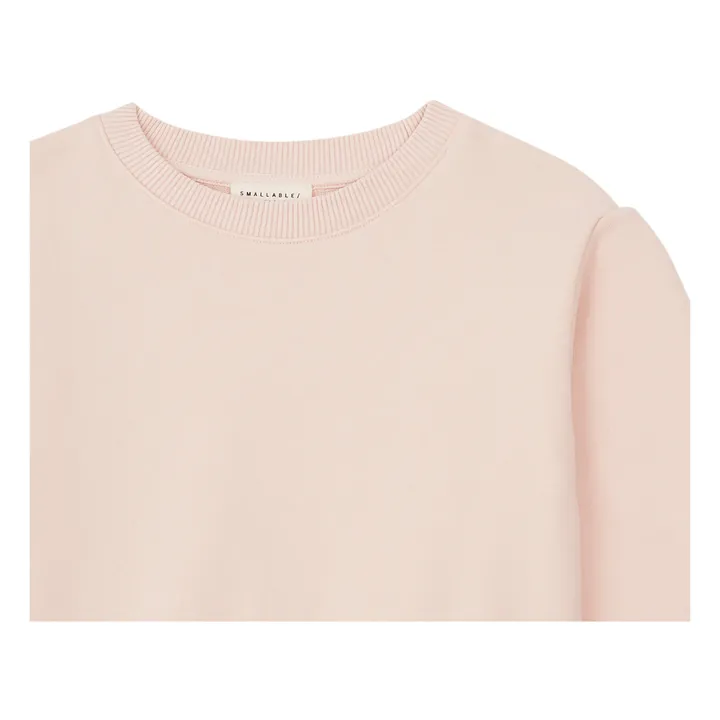 SMALLABLE BASICS Sweat Fille Boxy Molleton Bio | Blush