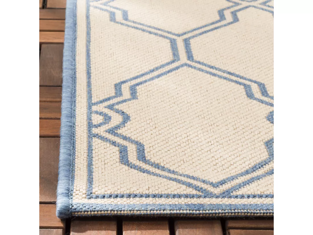 Tapis Cream & Blue 79 X 152 cm - Nerano