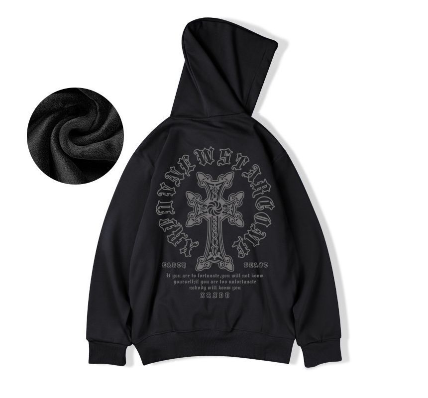 Cowpow - Hoodie met kruisprint