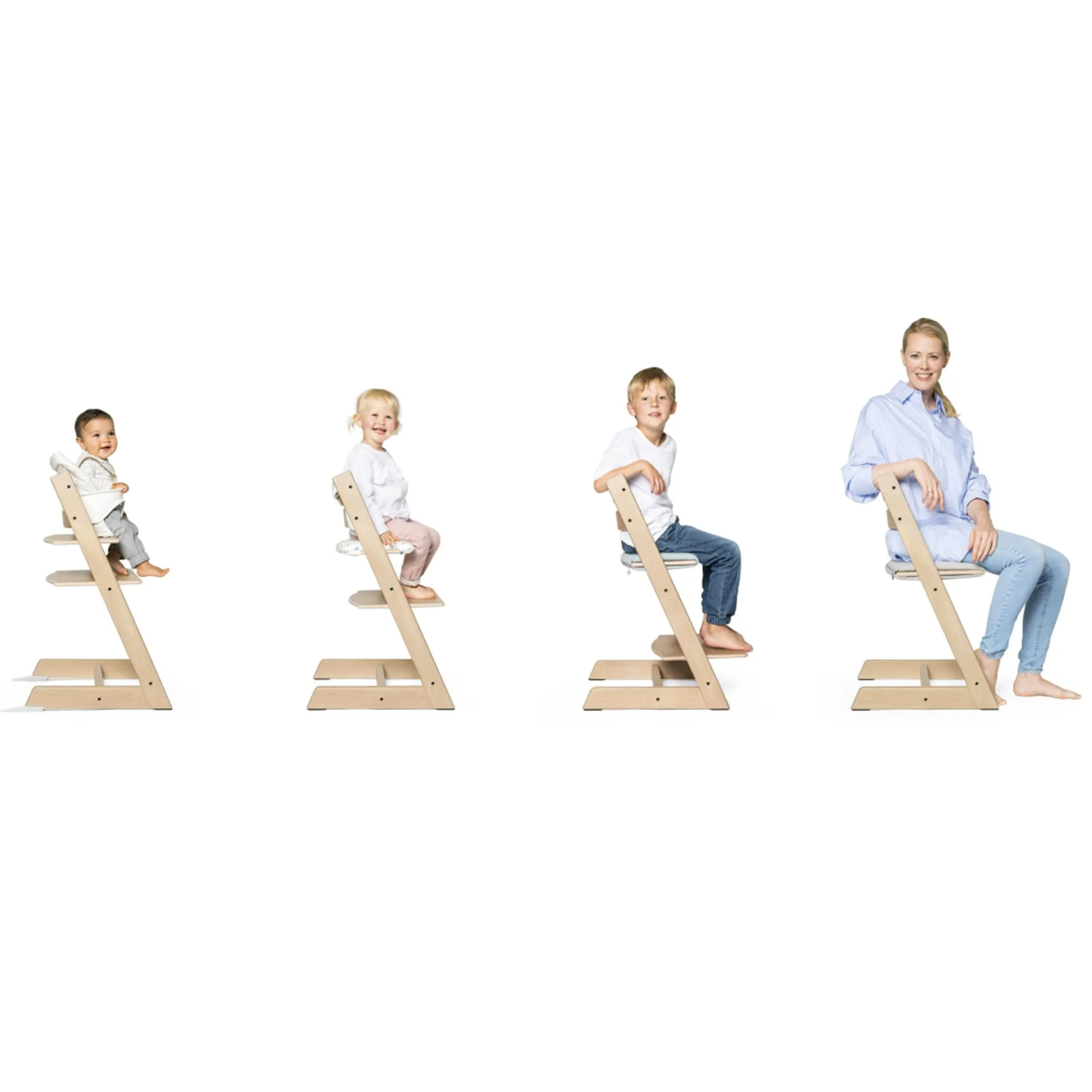 Stokke Chaise Haute Tripp Trapp® + Tripp Trapp® Baby Set - Naturel
