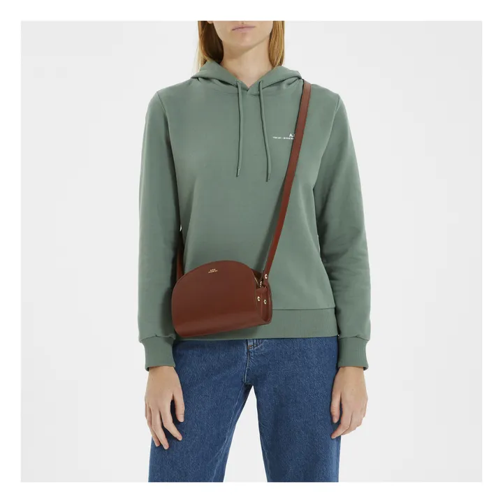 A.P.C. Sac Demi Lune Mini Cuir Lisse | Noisette
