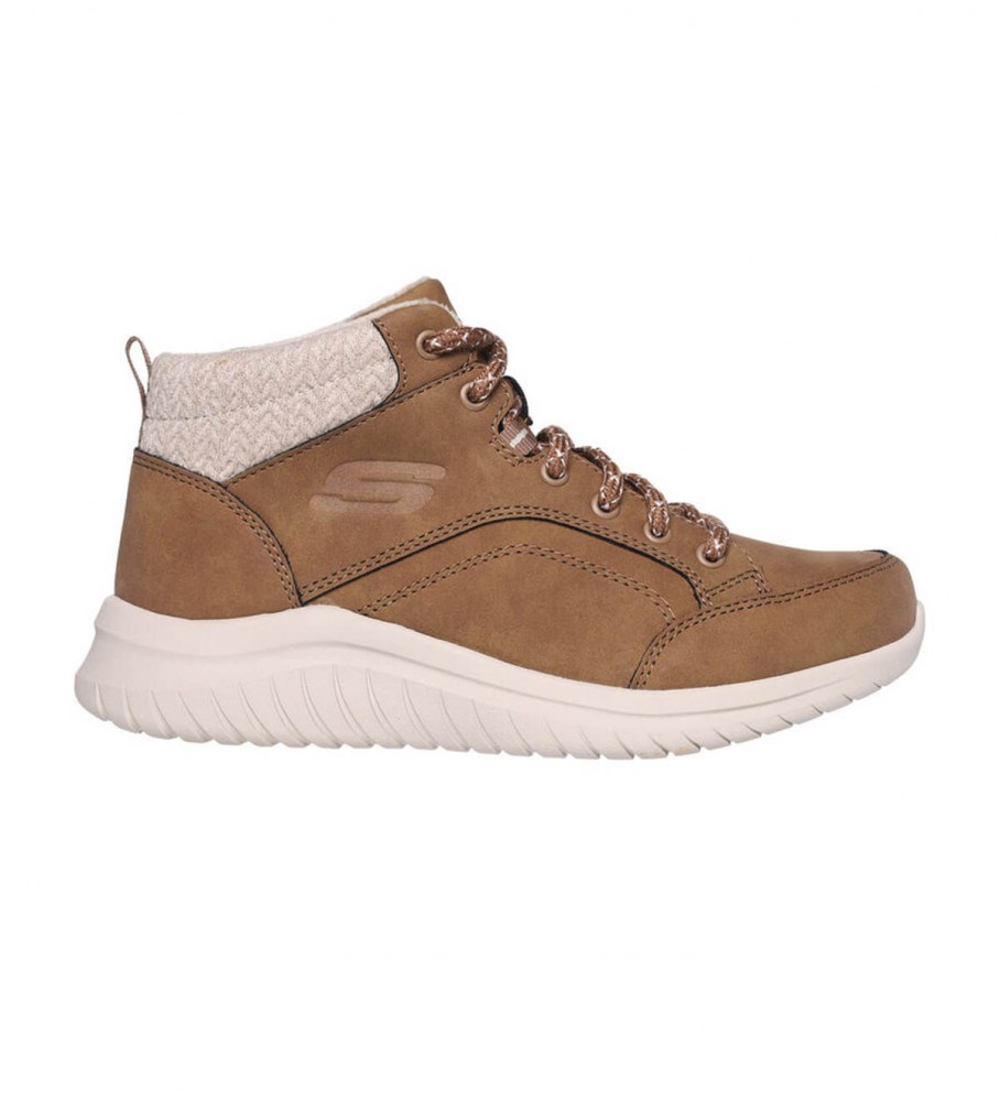Tênis Skechers Ultra Flex 2.0 Casual Mix, Marrom