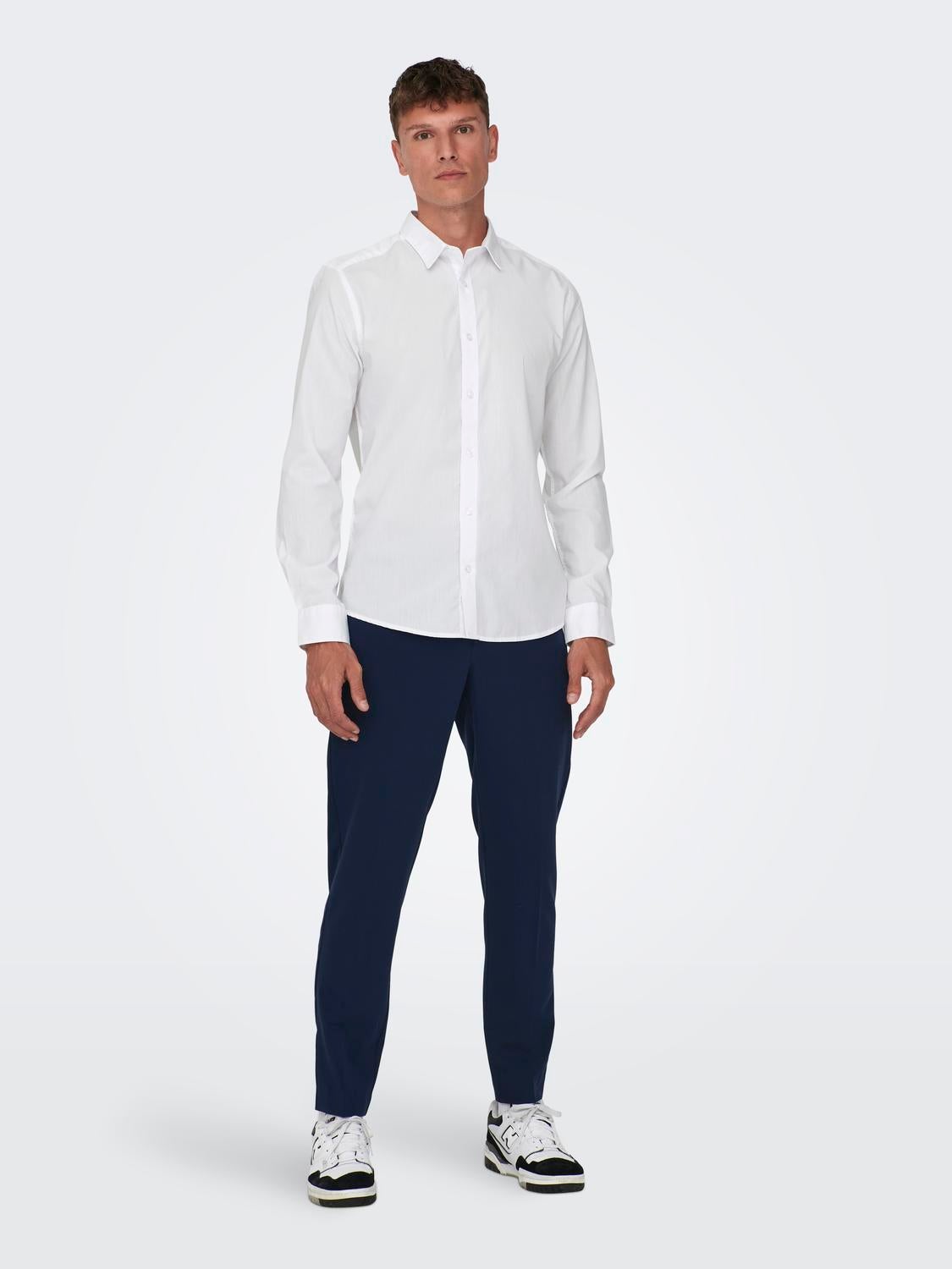 ONSSANE Popelin Hemd White