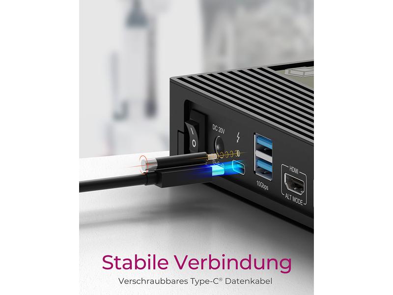 ICY BOX Dockingstation IB-DK2246AC DockingStation mit DisplayLink