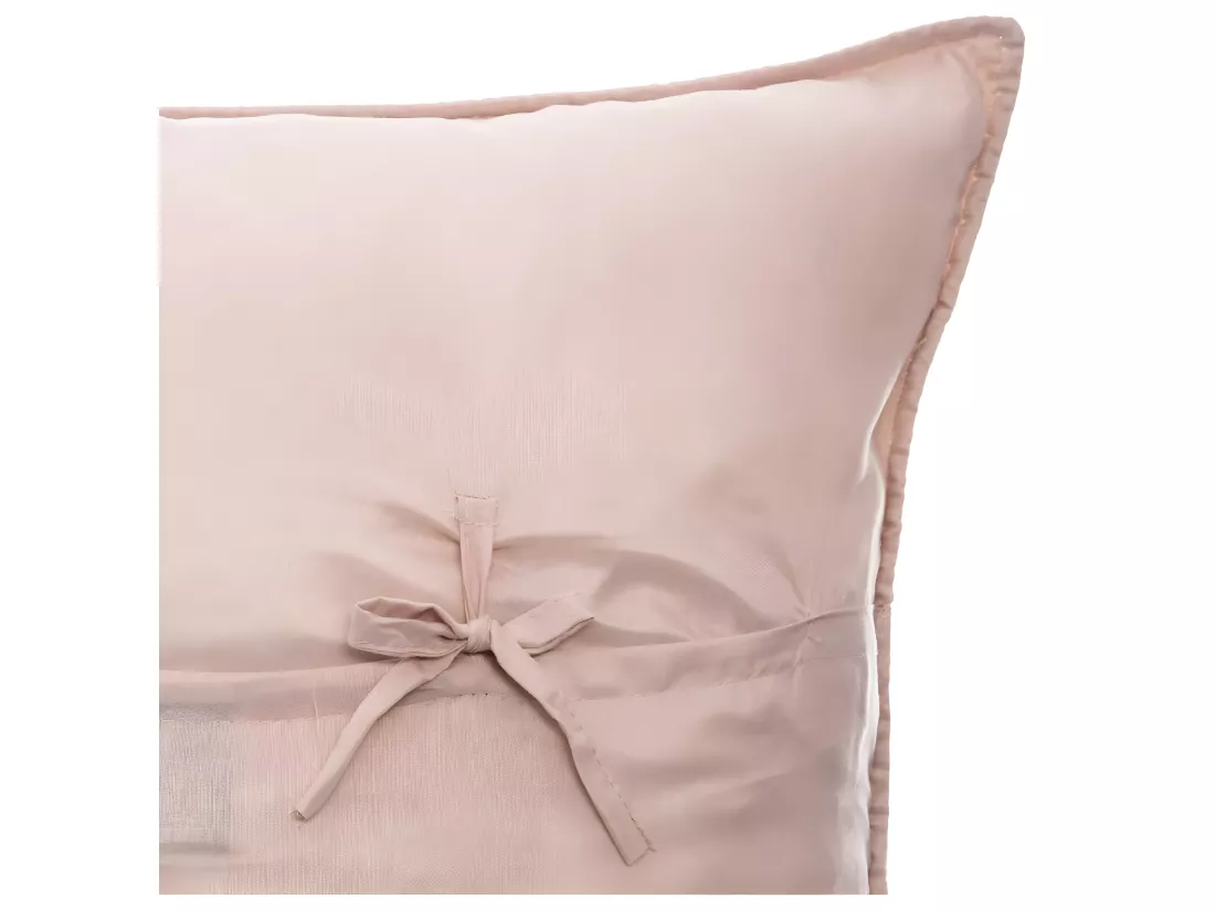 Dessus de lit Rose 240 x 260 cm avec 2 Taies