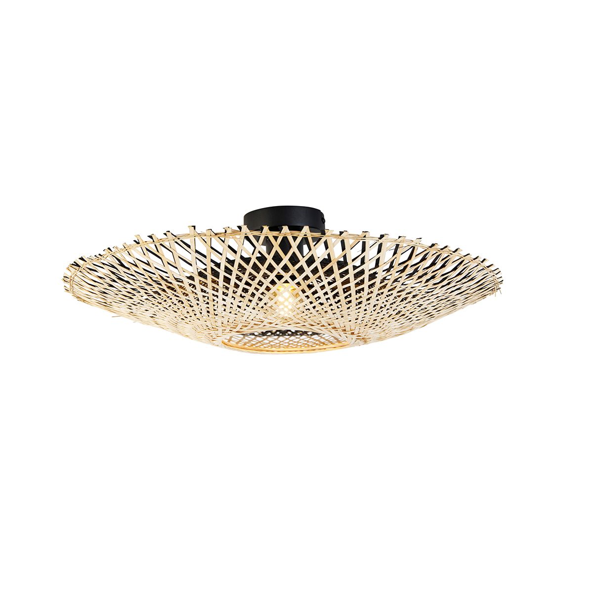 Oosterse plafondlamp bamboe 50 cm - Rina