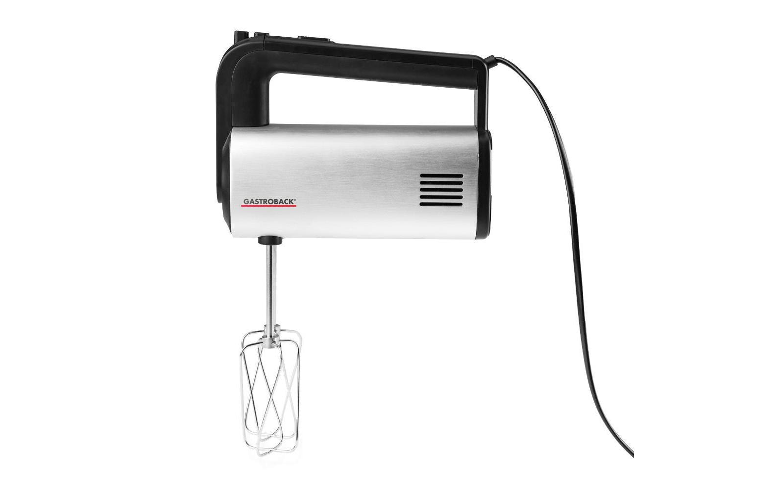Handmixer Pro Schwarz/Silber<br>3 in 1 - Handmixer, Rührstab und Schnell zerkleiner