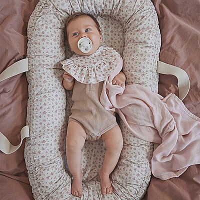 Elodie Musselinteppe 80x80 Cm, Powder Pink